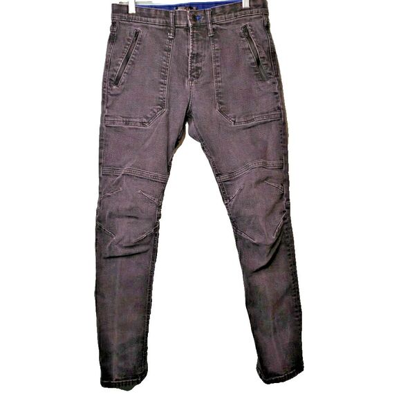 Gap 1969 Mens Jeans Slim Black Faded Selvedge Denim Skater Grunge Stretch 30x32 - Picture 1 of 16